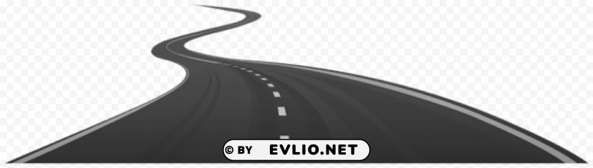 Black Road PNG For Web Design