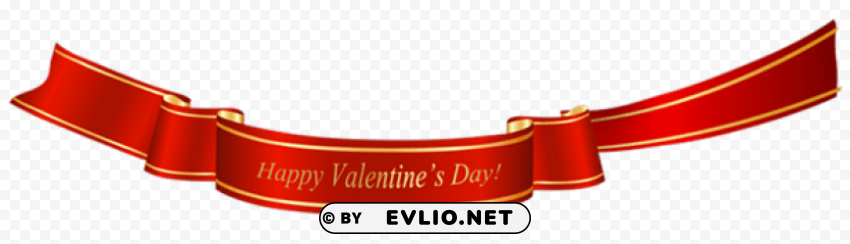 happy valentines day bannepicture Transparent Background Isolation in HighQuality PNG