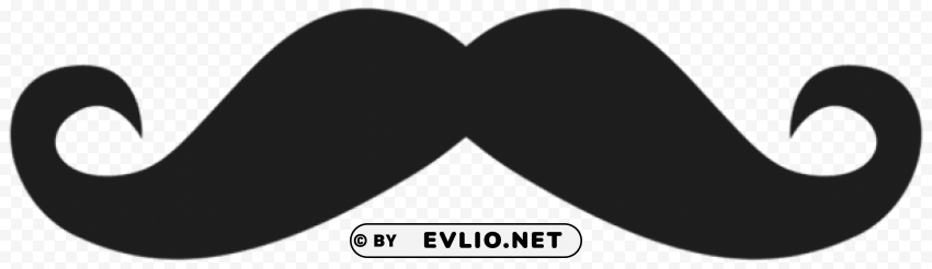 movember stache handlebar PNG with clear overlay