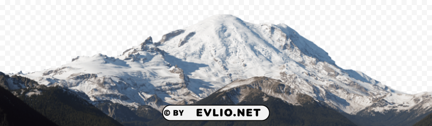 snowy mountain PNG transparent graphic