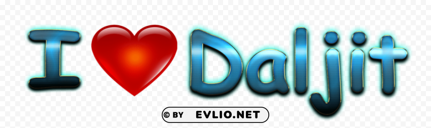 daljit heart name Transparent Background PNG Isolated Art PNG image with no background - Image ID c751f07a
