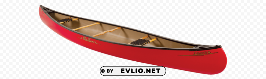 red canoe PNG Image with Transparent Isolated Graphic Element