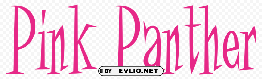 pink panther logo HighQuality PNG with Transparent Isolation