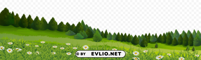 trees and grass PNG images with transparent backdrop