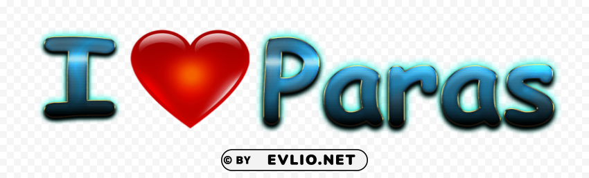 paras heart name Clear Background PNG with Isolation
