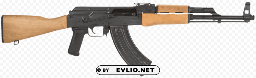 wooden ak-47 PNG for digital design