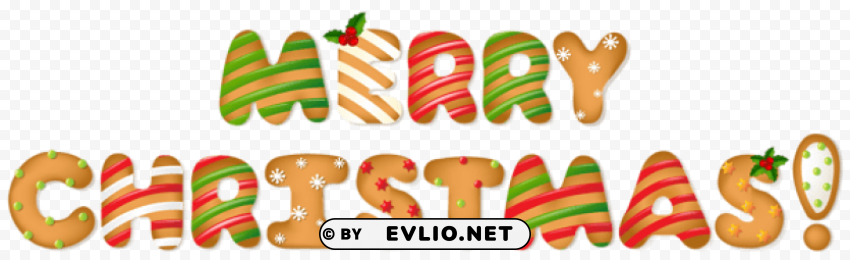 merry christmas gingerbread style PNG files with clear background variety