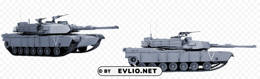 tank from two perspectives PNG images with alpha mask