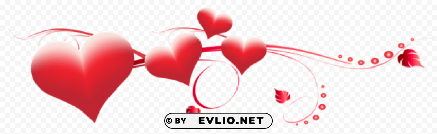 valentine's day hearts decoration HighResolution Transparent PNG Isolated Element