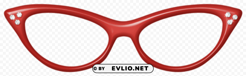 red glassespicture Transparent PNG Graphic with Isolated Object