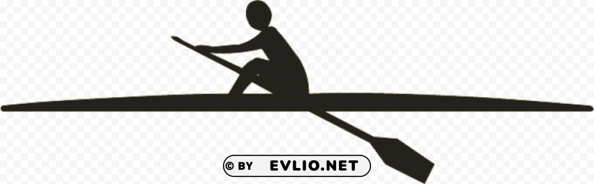 rowing silhouette PNG images for editing