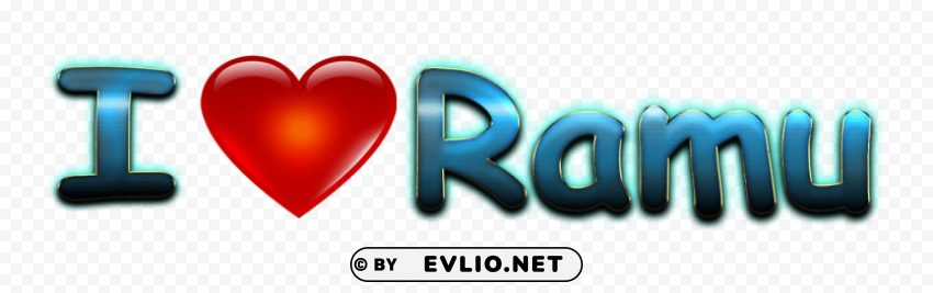 ramu heart name Isolated Icon in HighQuality Transparent PNG