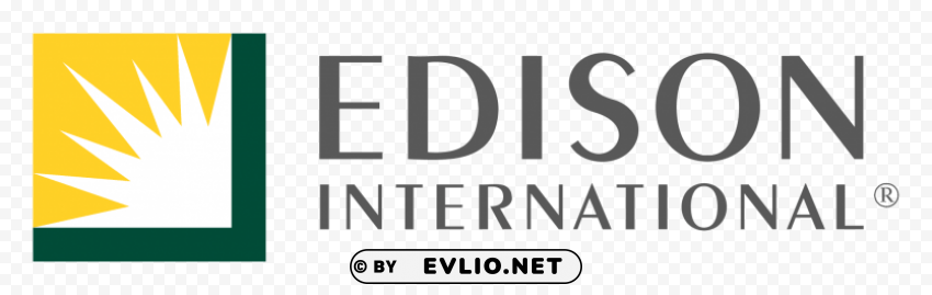 edison international logo Transparent PNG Image Isolation