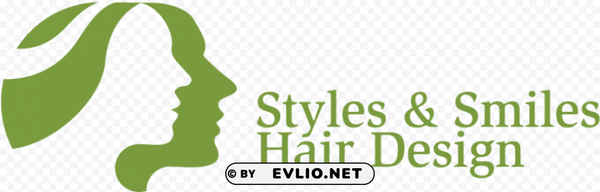 styles & smiles hair design PNG clear background