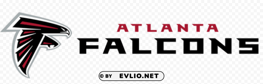 atlanta falcons text logo Isolated Item on Transparent PNG Format