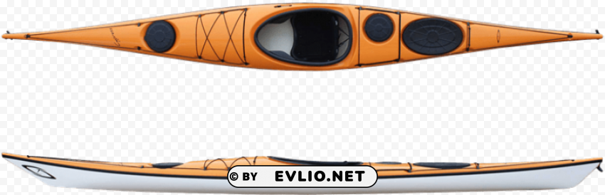 current designs tangerine kayak Transparent PNG Graphic with Isolated Object