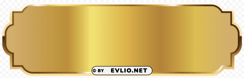 gold label template Transparent Background Isolation in PNG Format