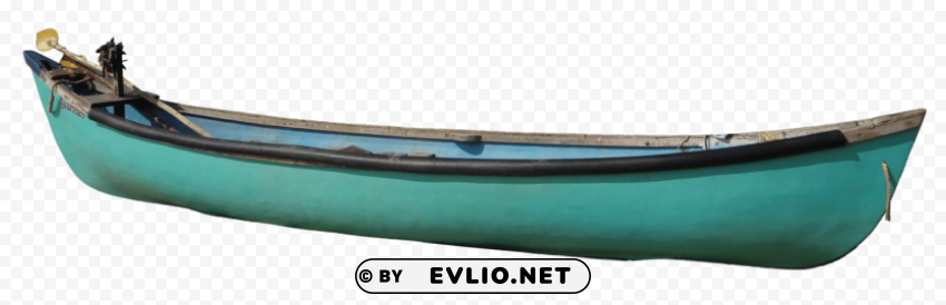 vintage green canoe HighQuality Transparent PNG Isolated Art