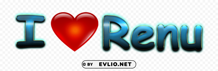 renu heart name Clear PNG file