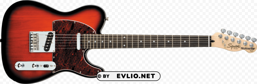electric guitar Isolated Element with Transparent PNG Background