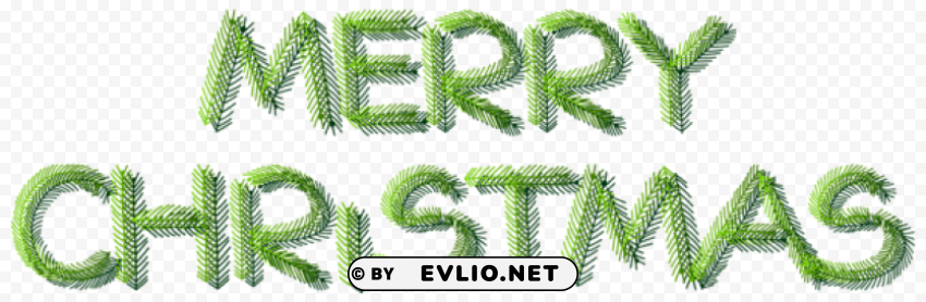 merry christmas pine text decoration PNG files with clear background collection