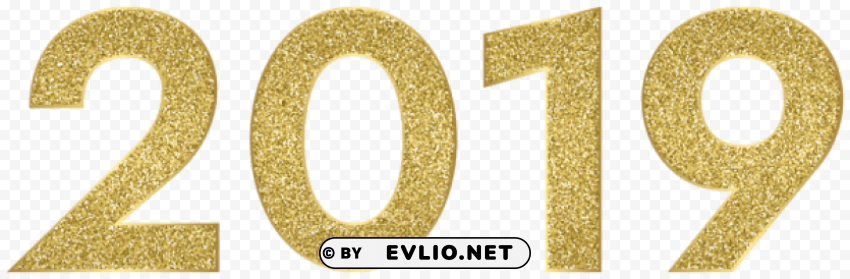 2019 gold large PNG Graphic Isolated on Clear Background PNG Images efed1449