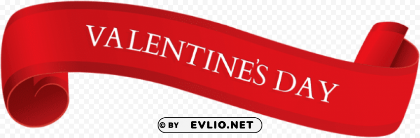 Happy Valentines Day Banner PNG No Watermark