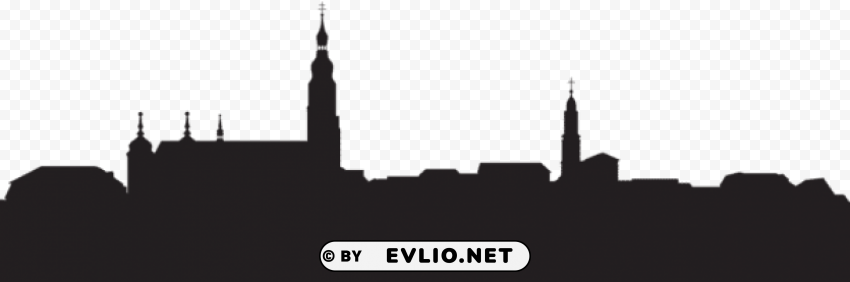 City Buildings Silhouette Transparent PNG Download