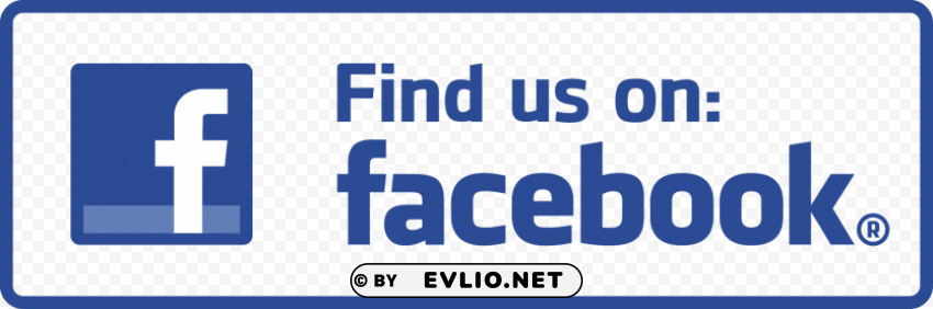 find us on facebook logo PNG images with clear alpha channel