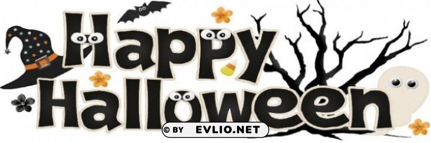 Happy Halloween PNG Images With Transparent Layering