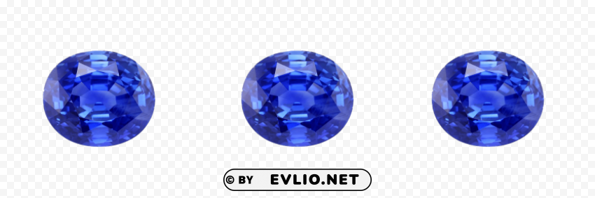 sapphire gem Isolated Artwork with Clear Background in PNG