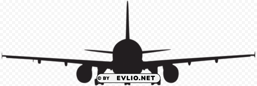 airplane silhouette Transparent PNG Isolated Graphic with Clarity