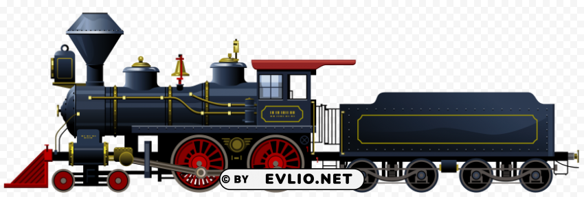 blue locomotive Clear PNG graphics free