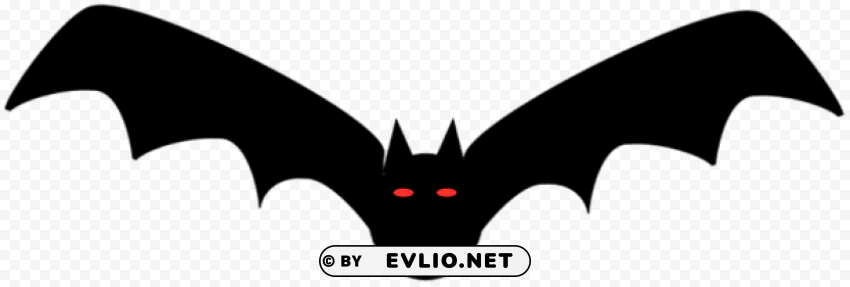 halloween black bat PNG with transparent background for free