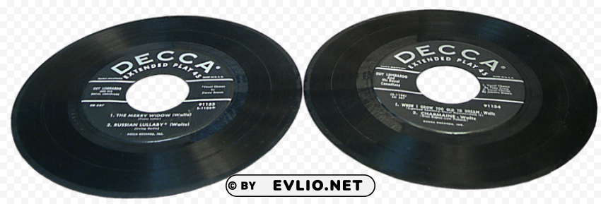 45rpm vinyl records Isolated Item on HighQuality PNG