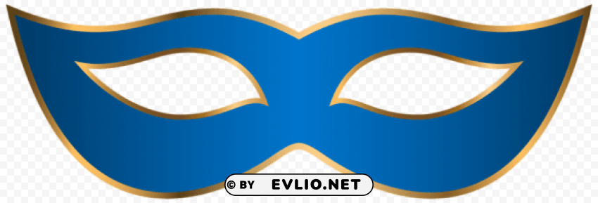 blue carnival mask Transparent PNG Isolated Graphic Detail
