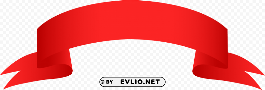 red ribbon PNG Graphic with Clear Isolation