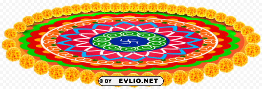 indian carpet with flowers transparent Clear PNG file