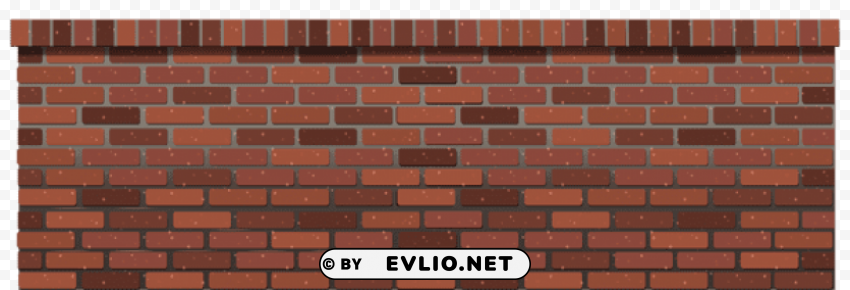 transparent brick fence ClearCut Background PNG Isolated Subject