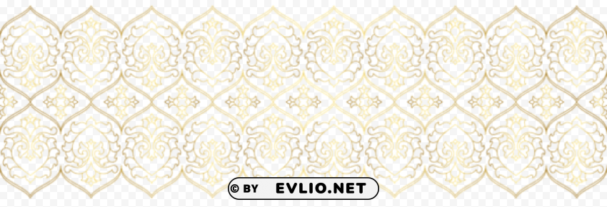 Gold Decorative Boreder Isolated Graphic On Clear Transparent PNG