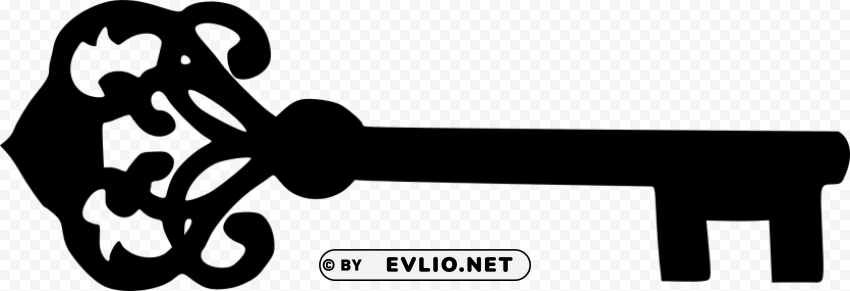 Skeleton Key Silhouettes High-quality PNG images with transparency