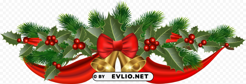 christmas bells with ribbons Isolated Element on HighQuality PNG