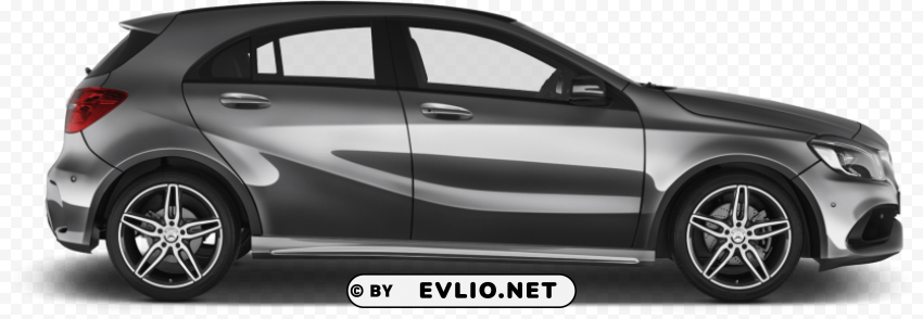 mercedes a class side view Transparent Background PNG Isolated Pattern