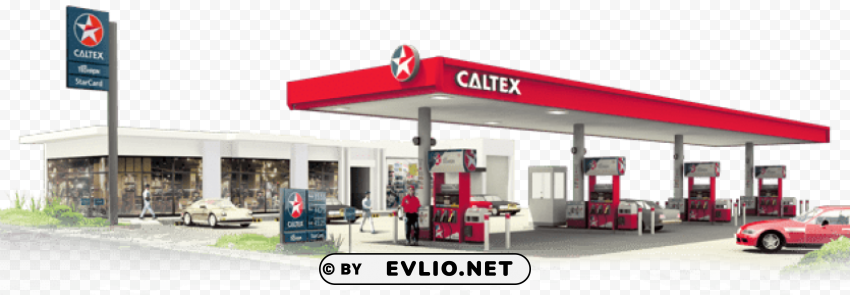 caltex petrol station Transparent PNG images complete library