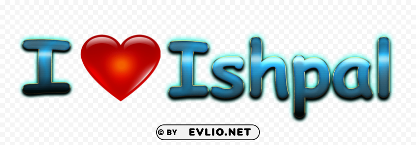 ishpal love name heart design High-definition transparent PNG