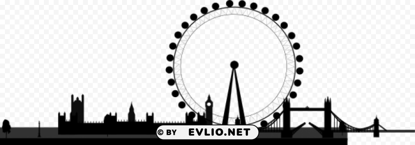 london eye PNG files with transparent backdrop