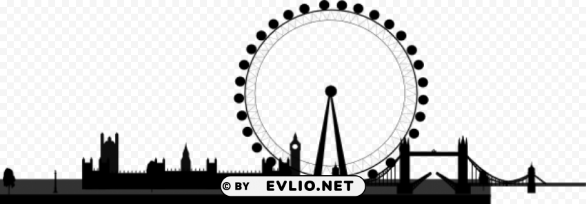 London Eye PNG Files With Transparent Backdrop