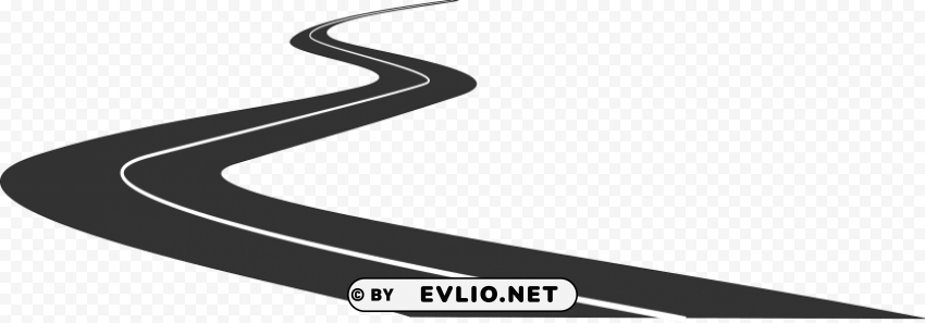 Road High Way Transparent Background Isolated PNG Character