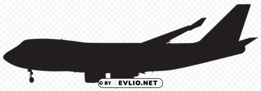 airplane silhouette Transparent PNG Isolated Element