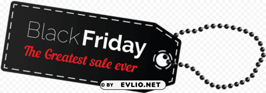 black friday sale tag Transparent PNG Isolated Illustration